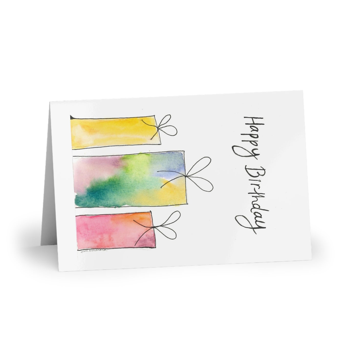 Watercolour Birthday Presents