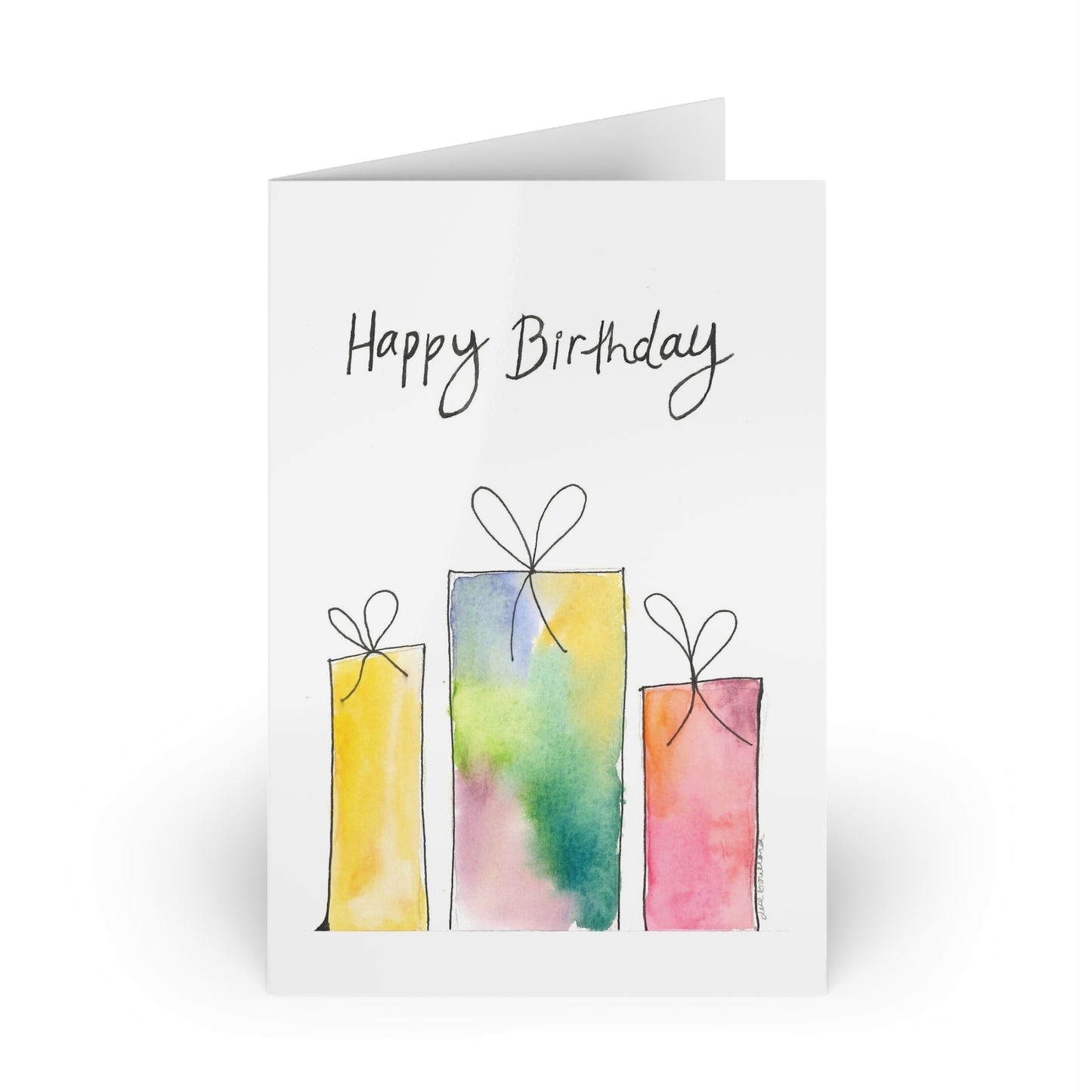 Watercolour Birthday Presents