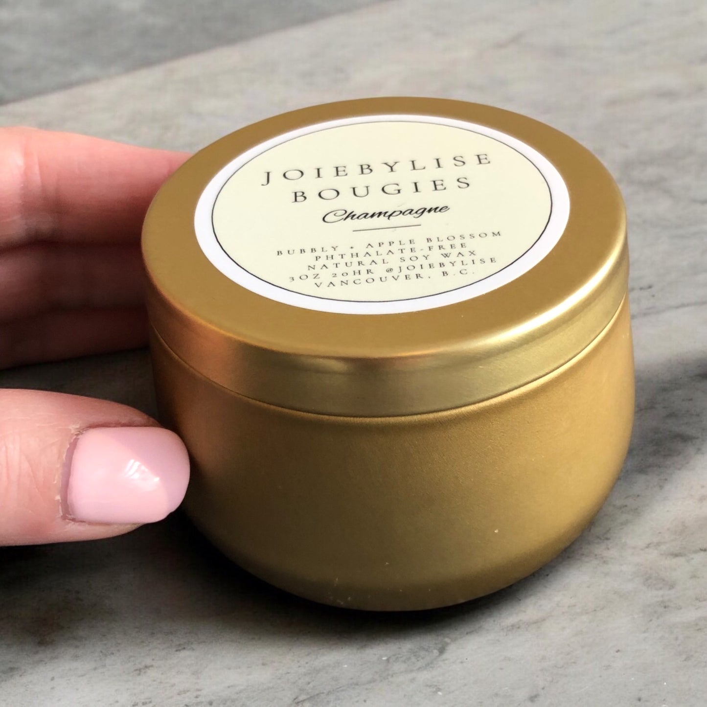 3 oz Soy Wax Bougie - Champagne
