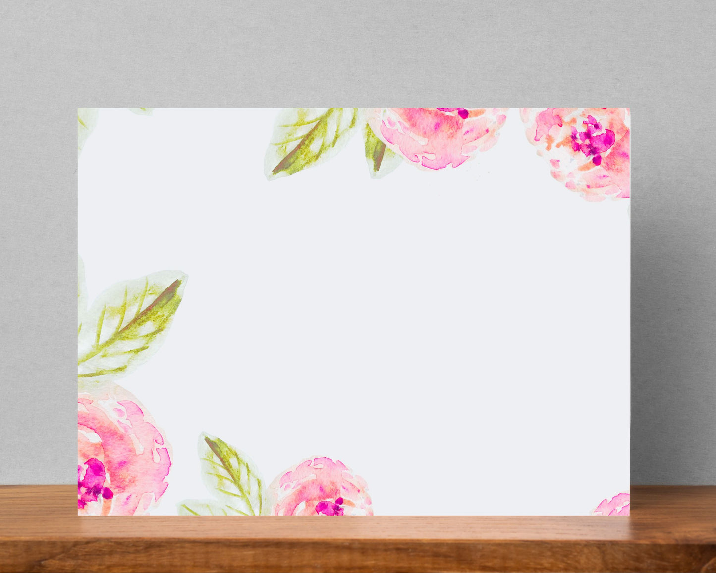 Love You Mom - Je t'aime maman handpainted watercolour greeting card