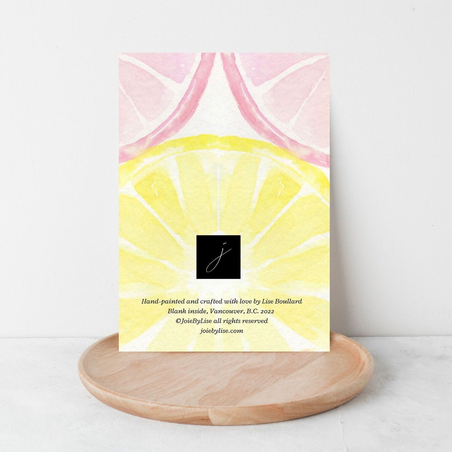 Merci prof - Thank you teacher handpainted watercolour greeting card