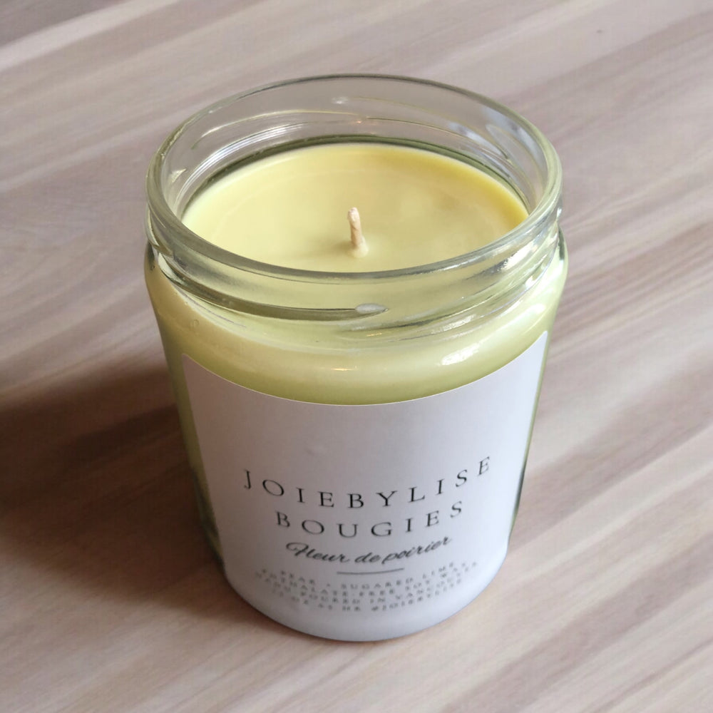 13 oz Fleur de Poirier Soy Wax Bougie - Pear + Lime