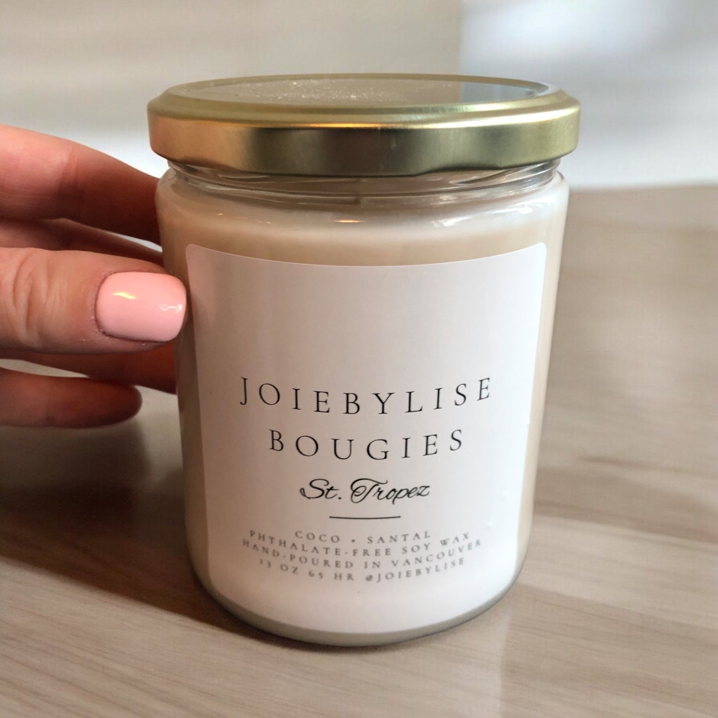 13 oz St. Tropez Soy Wax Bougie  - Coconut + Santal