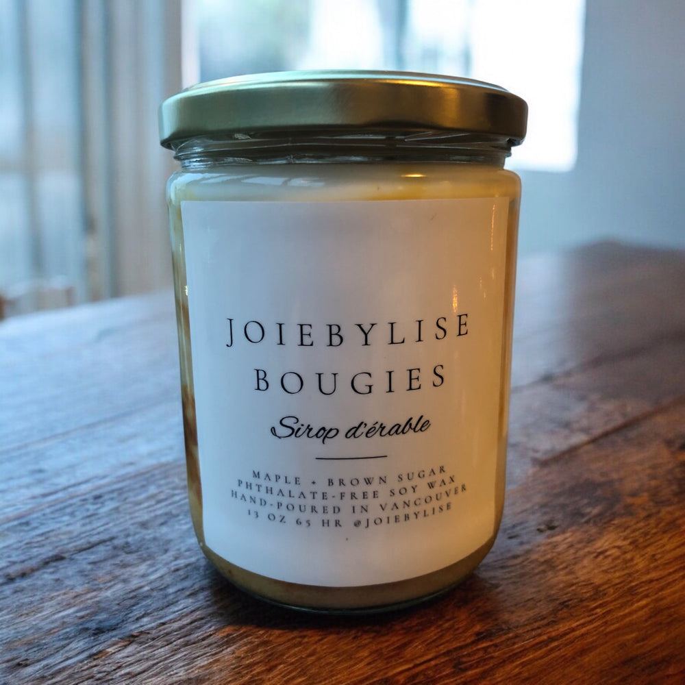 Oh Canada! 🇨🇦 Maple Syrup soy wax candle - Bougie à la cire de soja au sirop d'érable