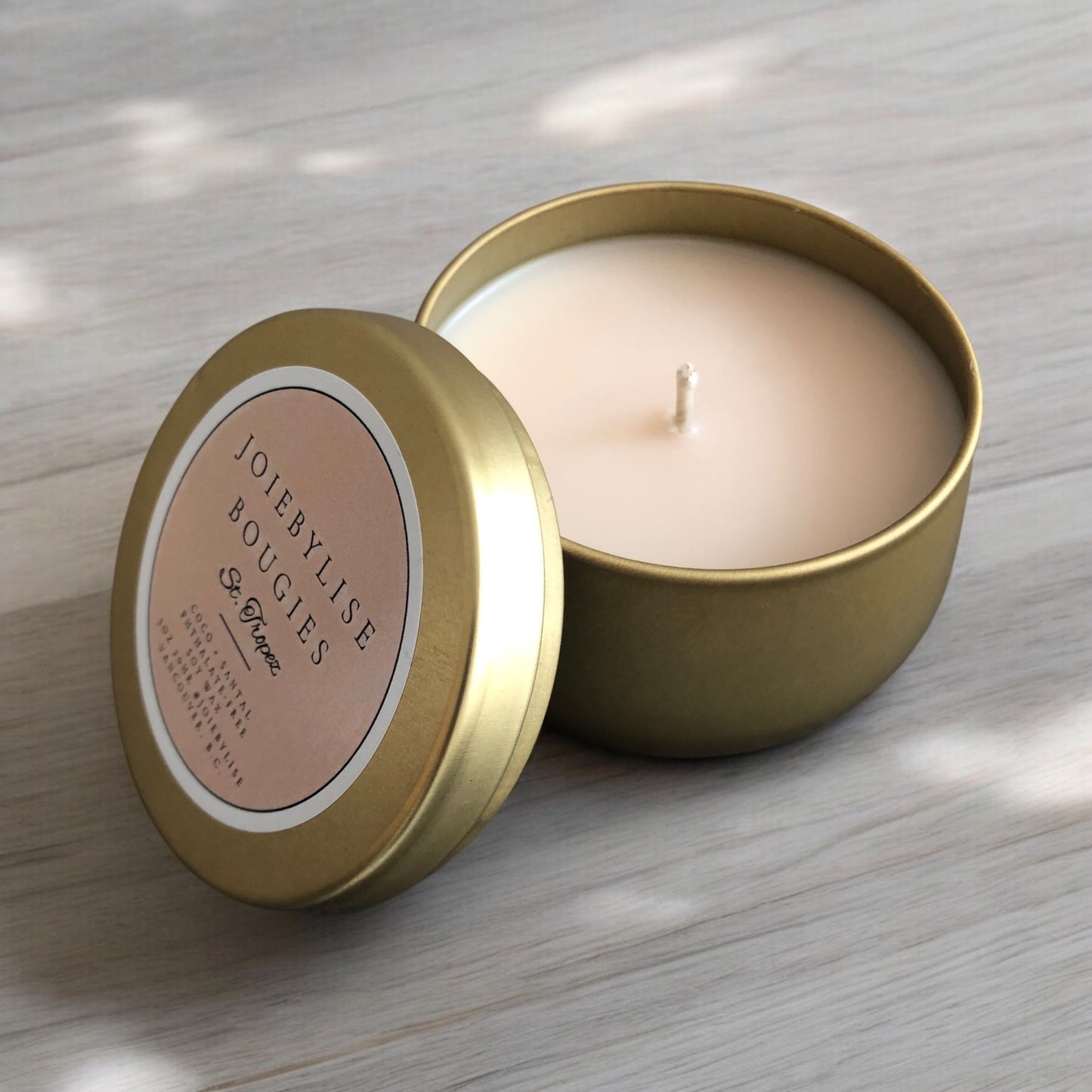 3 oz St. Tropez Soy Wax Bébé Candle - Coconut Sandalwood