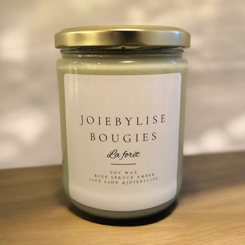 13 La Foret Soy Wax Bougie - Blue Spruce + Amber