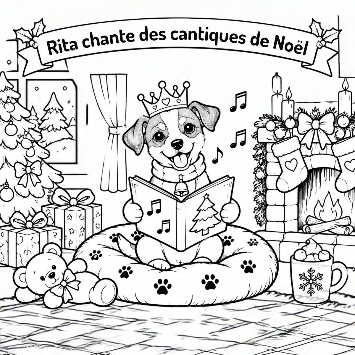 Le Grand Festin de Noël: Album de Coloriage de Noël pour Enfants